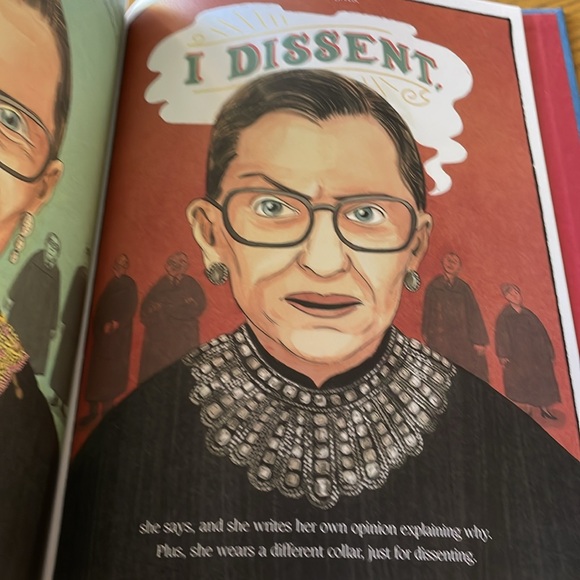 I Dissent: Ruth Bader Ginsburg Makes Her Mark Hardcover Book - Picture 4 of 6